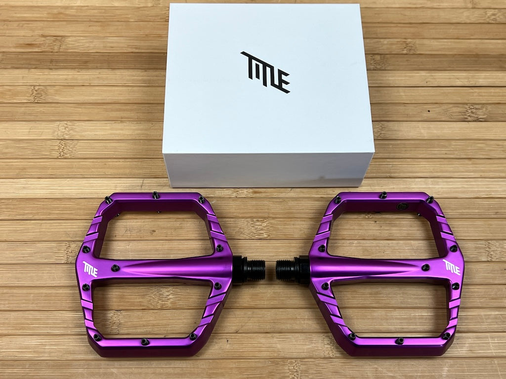 Title Connect Plattformpedale / Pedale lila – RTF Bikeparts