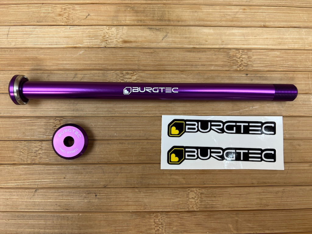 Burgtec Santa Cruz V10 Steckachse / Wheel Axle 182mm Purple – RTF
