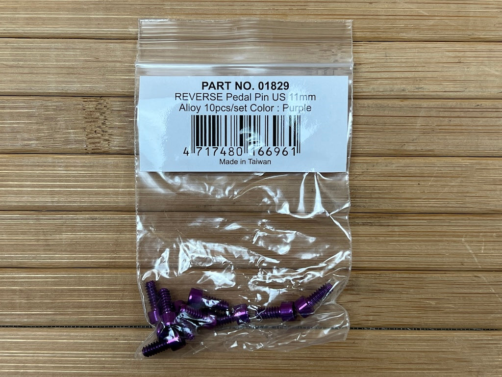 reverse pedale lila Reverse Components 10x Pedal Pins (Alu) US für Escape Pro+Black ONE li – RTF Bikeparts