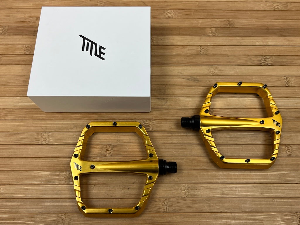goldene mtb pedale Title Connect Plattformpedale / Pedale gold – RTF Bikeparts