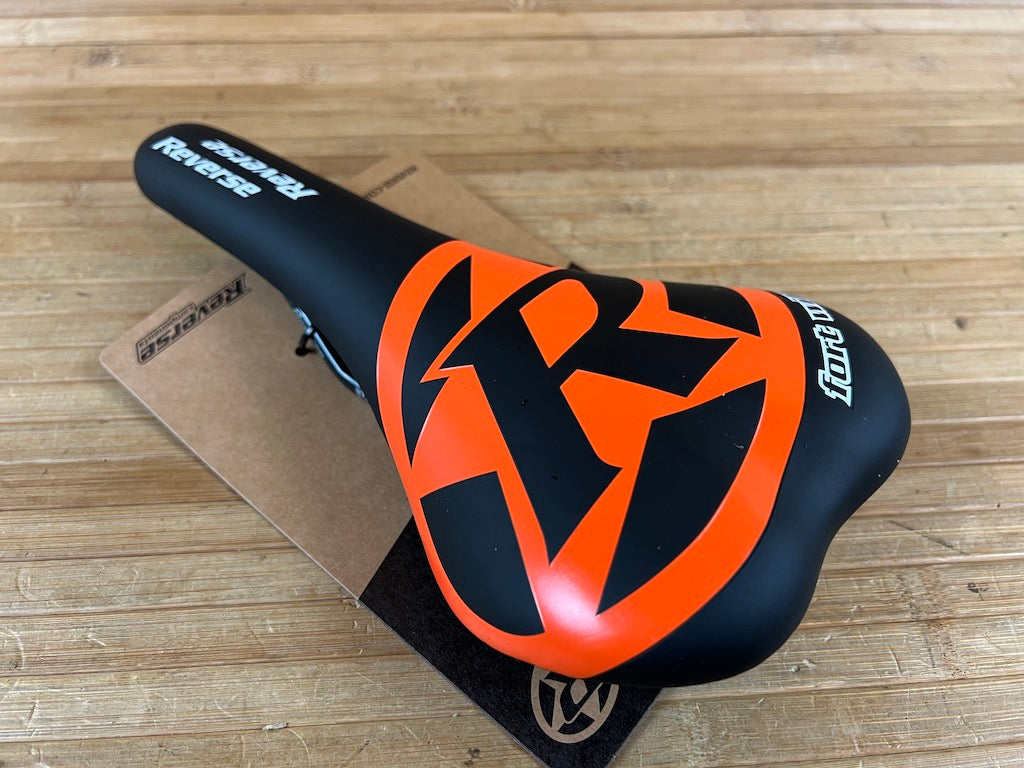 reverse mtb sattel Reverse Fort Will Style Sattel schwarz / orange – RTF Bikeparts