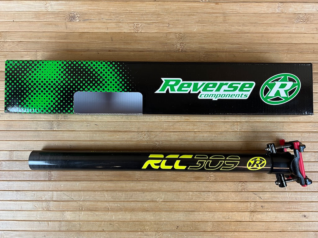 reverse comp sattelstütze Reverse RCC 309 Sattelstütze Carbon schwarz / gelb – RTF Bikeparts