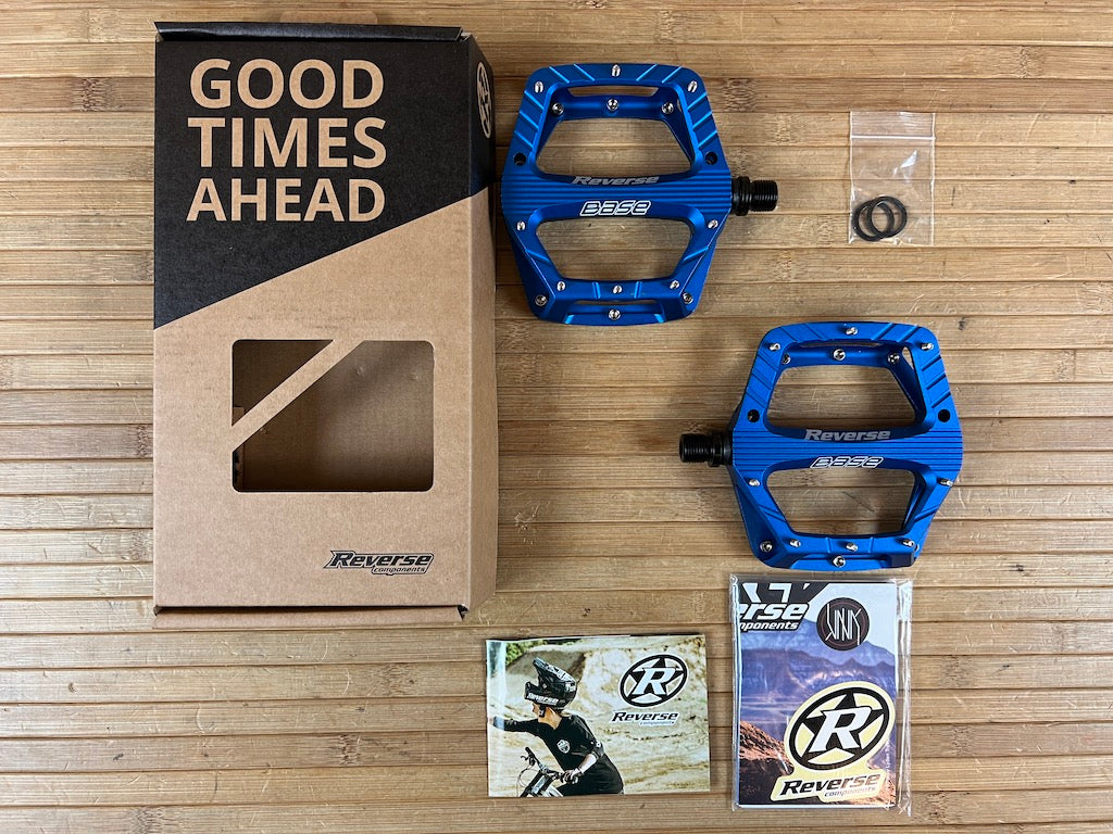 Reverse Components Base Plattformpedale / Pedale dark blue  RTF Bikeparts