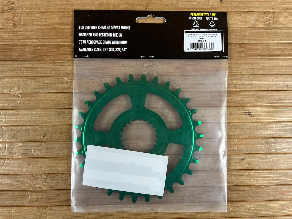 Burgtec Shimano Kettenblatt Candy Spruce Green Limited 30T RTF Bikeparts