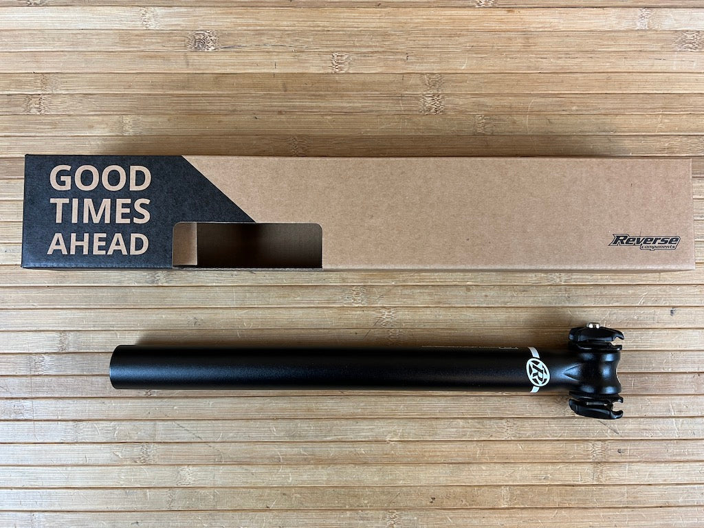 sattelstütze weiß Reverse Nico Vink Ø31,6mm/350mm (Schwarz/Weiß) Sattelstütze – RTF Bikeparts