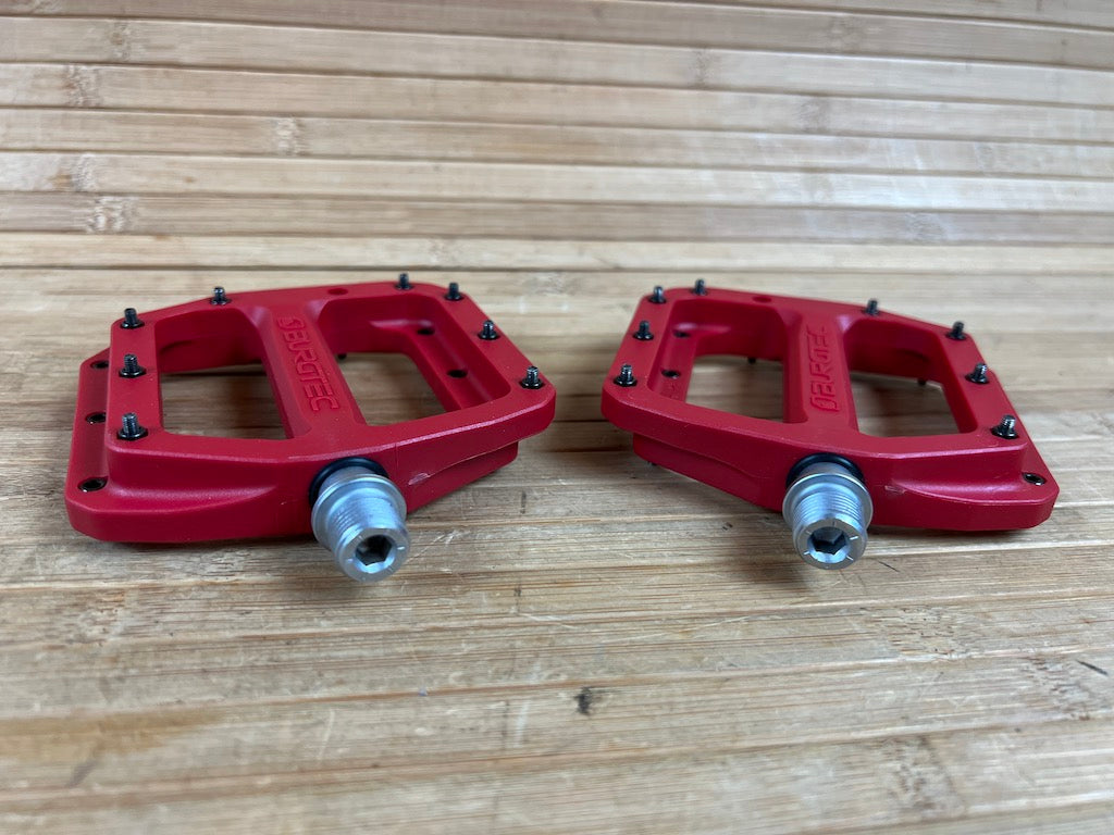 bmx pedale rot Burgtec MK4 Composite Flat Pedals / Pedale red / rot – RTF Bikeparts