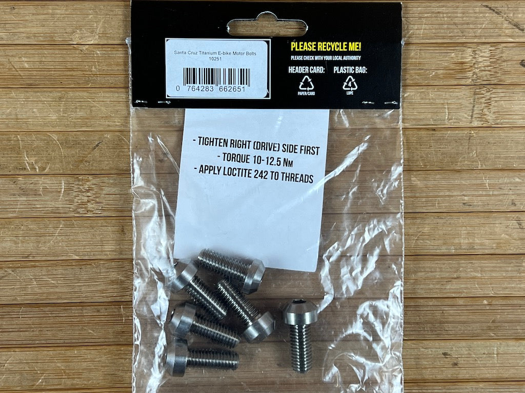 Burgtec Titanium Stossdampferbefestigungsschraubensatz Santa Cruz Nr 1
