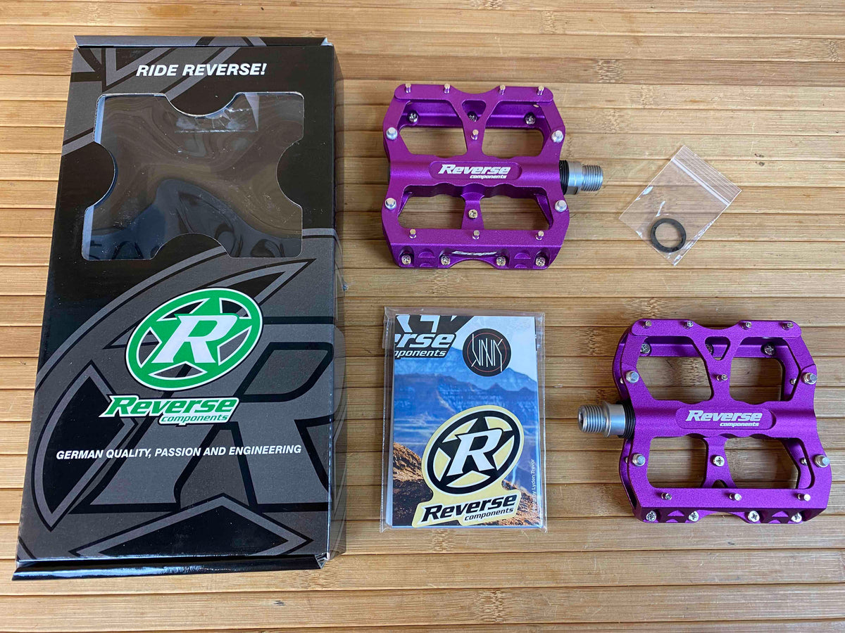 reverse pedale lila Reverse Components Escape Plattformpedale / Pedale lila – RTF Bikeparts