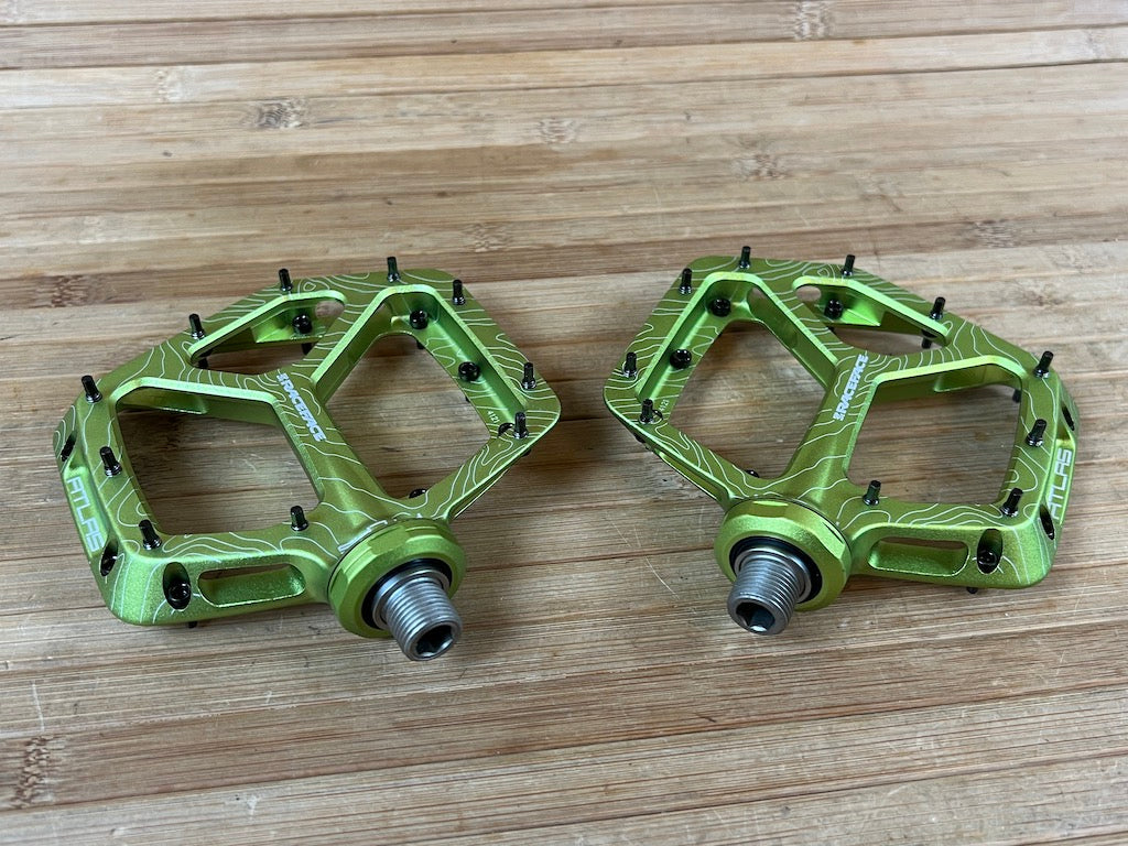 mtb pedale grün Race Face Atlas Green / grün Plattformpedale / Pedale