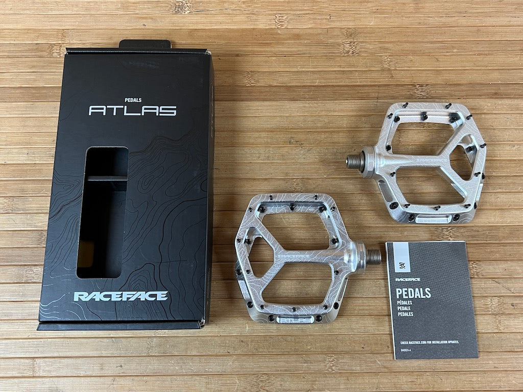 race face pedale atlas am22 Race Face Atlas Silver Plattformpedale / Pedale silber