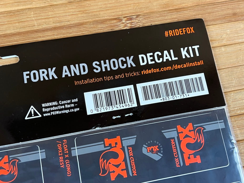 FOX Decal Kit Dekorbogen 2021 Custom Factory Orange – RTF Bikeparts