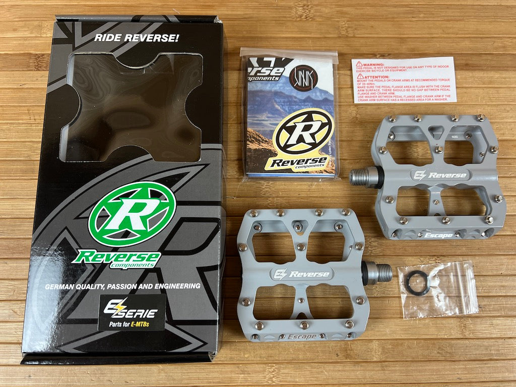 reverse pedale escape Reverse Components E-Escape Plattformpedale / Pedale grau – RTF Bikeparts