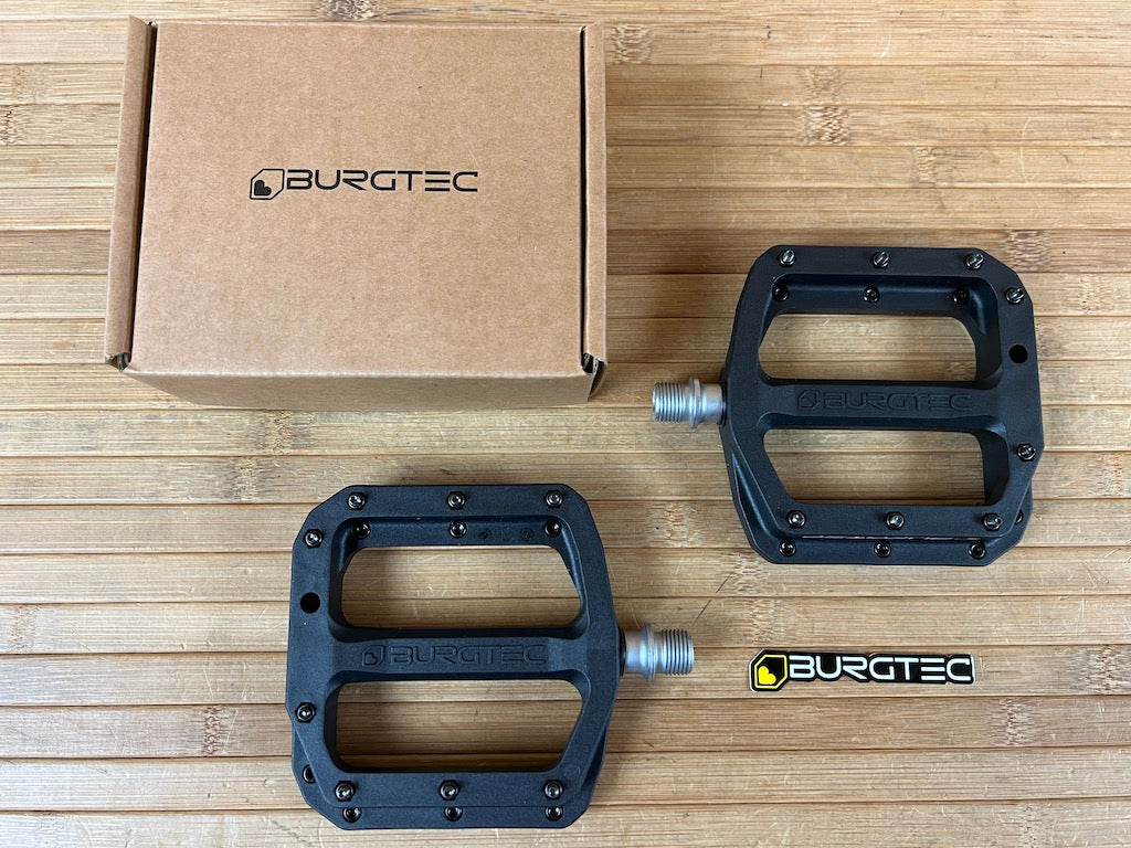 burgtec mtb pedals Burgtec MK4 Composite Flat Pedals / Pedale black – RTF Bikeparts