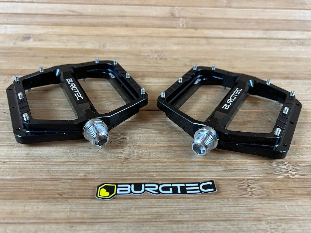 burgtec mk5 pedals review Burgtec MK5 Penthouse Flat Pedals / Pedale black Steel Axle