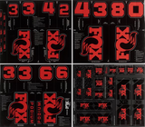 Fox Custom Decal Kit 2027 Gabel und Dämpfer rot