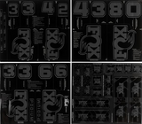 Fox Custom Decal Kit 2027 Gabel und Dämpfer stealth black schwarz