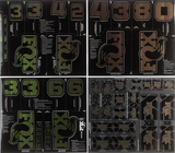 Fox Custom Decal Kit 2027 Gabel und Dämpfer green red flux