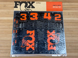 Fox Custom Decal Kit 2027 Gabel und Dämpfer orange