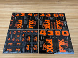 Fox Custom Decal Kit 2027 Gabel und Dämpfer orange