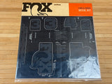 Fox Custom Decal Kit 2027 Gabel und Dämpfer stealth black schwarz