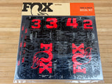Fox Custom Decal Kit 2027 Gabel und Dämpfer rot