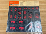 Fox Custom Decal Kit 2027 Gabel und Dämpfer rot