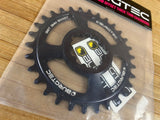 Burgtec SRAM GXP / DUB Boost Kettenblatt 3mm Offset Black Sapphire 30T