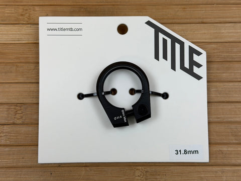 Title Sattelklemme 31,8mm schwarz