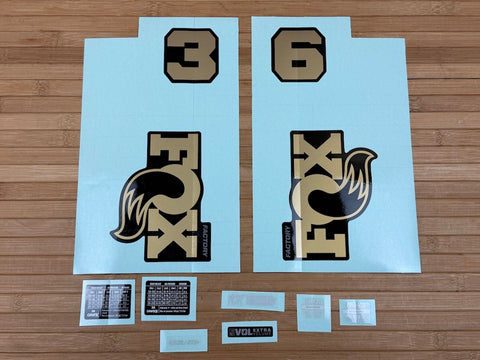 Fox Decal Kit 36 2026 F-S Kashima Logo / Shiny Black Fork