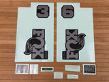 Fox Decal Kit 36 2026 P-SE graues Logo / Matte Black Fork