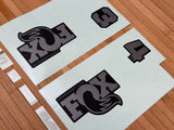 Fox Decal Kit 34 SL 2026 P-SE Graues Logo / Matte Black Fork