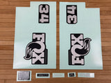 Fox Decal Kit 34 SL 2026 P-S Graues Logo / Matte Black Fork