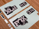 Fox Decal Kit 34 SL 2026 P-S Graues Logo / Matte Black Fork