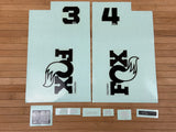 Fox Decal Kit 34 SL 2026 F-S Schwarzes Logo / Shiny Orange Fork