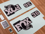 Fox Decal Kit 36 SL 2026 P-S Graues Logo / Matte Black Fork
