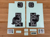 Fox Decal Kit 36 SL 2026 P-SE Graues Logo / Matte Black Fork
