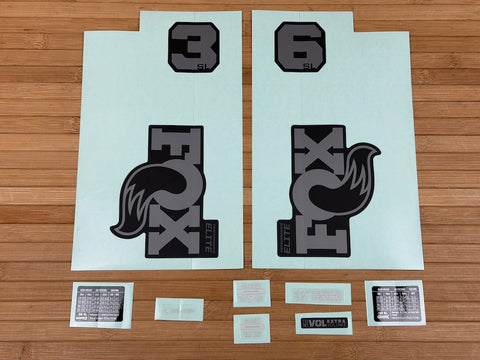 Fox Decal Kit 36 SL 2026 P-SE Graues Logo / Matte Black Fork
