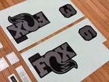 Fox Decal Kit 36 SL 2026 P-SE Graues Logo / Matte Black Fork
