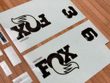 Fox Decal Kit 36 SL 2026 F-S Schwarzes Logo / Shiny Orange Fork