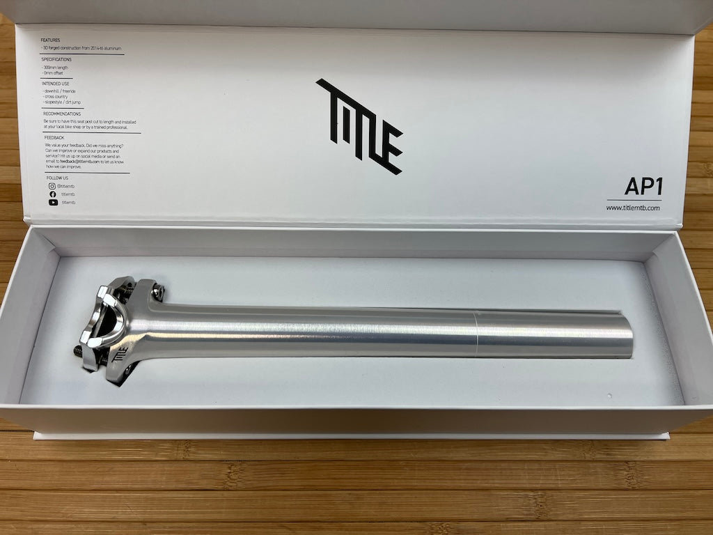 Title AP1 Sattelstütze Alu 31,6mm chrom – RTF Bikeparts