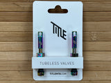 Title Tubeless Ventile 44mm oilslick / rainbow