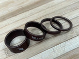 Title Spacer Set 1 1/8" Alu bronze