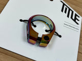 Title Sattelklemme 34,9mm rainbow / oilslick