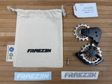 Fraezen Kaefig SRAM Transmission DH schwarz / silber