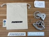 Fraezen Kaefig SRAM Transmission DH silber / silber