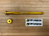 Burgtec Santa Cruz V10 Steckachse / Wheel Axle 182mm Gold
