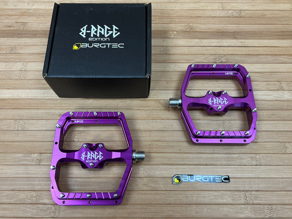 brage pedals Burgtec MK5 Penthouse B-Rage Flat / Pedale lila – RTF Bikeparts Küchenzubehör Rage Edition adds an Color:Espresso On The Slopes Fahrrad rahmen 700C 52mm