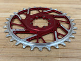 Burgtec Thick Thin Kettenblatt für SRAM 8-Loch 32T rot