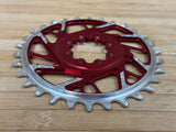 Burgtec Thick Thin Kettenblatt für SRAM 8-Loch 30T rot