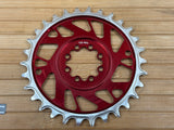 Burgtec Thick Thin Kettenblatt für SRAM 8-Loch 30T rot